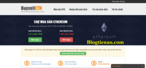 Ảnh của Hướng dẫn mua bán Ethereum (ETH) trên sàn Buyselleth uy tín tại Việt Nam