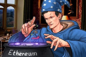 Ảnh của Vitalik Buterin đưa ra lộ trình Ethereum 2.0 tại Đài Loan