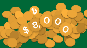 Ảnh của Bitcoin tăng vọt lên $8,000, chạm đỉnh của 60 ngày gần nhất