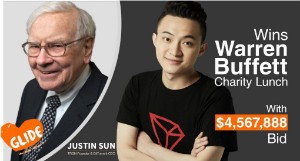 Ảnh của CEO của TRON chi tới 4,57 triệu USD để ăn trưa với Warren Buffett