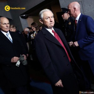 Ảnh của Trưởng văn phòng luật sư nhà Trắng ông Jeff Sessions nói Bitcoin là một vấn đề lớn