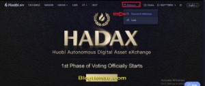Ảnh của Hướng dẫn Nạp/Rút và mua bán Altcoin bằng Bitcoin trên sàn giao dịch Huobi.Pro
