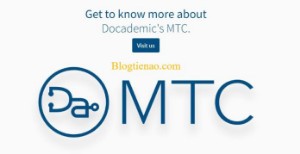 Ảnh của Docademic là gì? Tổng quan về đồng tiền điện tử Docademic Coin (MTC)