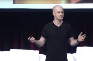 Ảnh của CEO Brian Armstrong: “Dịch vụ ủy thác của Coinbase hiện đã quản lí 1 tỉ USD tài sản tiền điện tử”
