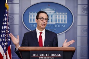 Ảnh của Bộ trưởng Tài chính Mỹ Steven Mnuchin: Tiền điện tử giờ đã trở thành một vấn đề mang tính “an ninh quốc gia”