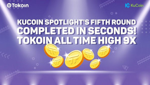 Ảnh của Vòng thứ năm của KuCoin Spotlight hoàn thành chỉ trong VÀI GIÂY – Tokoin đạt mức cao kỷ lục – gấp 9 lần