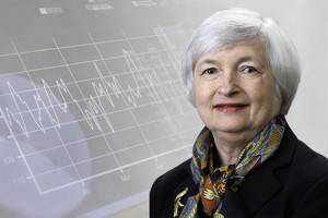 Ảnh của Bộ trưởng Tài chính Hoa Kỳ Janet Yellen kêu gọi các biện pháp bảo vệ nhà đầu tư Bitcoin trong cuộc phỏng vấn