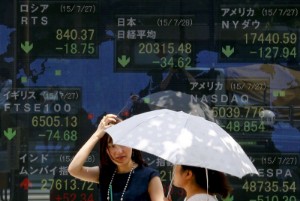 Picture of Asian Stocks Down, “Tug-of-War