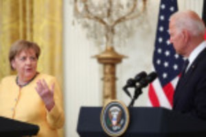 Picture of Biden expressed concerns about Nord Stream 2 to Merkel