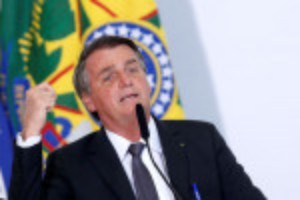 Picture of Brazil's Bolsonaro recovering, says will be 