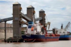 Picture of Exclusive-Historic low river levels force Argentine grains ships to cut cargoes by 25%, ports chamber says