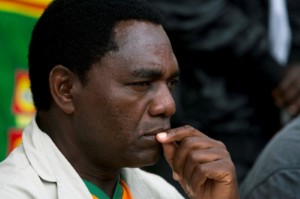 Picture of Zambian opposition leader Hichilema heads closer to victory in presidential vote