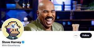 Ảnh của Danh hài Steve Harvey và Rapper KSI tham gia chuyến tàu cường điệu Solana NFT