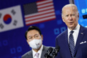 Picture of North Korea nuclear threat tops agenda for Biden-Yoon meeting in South Korea