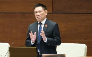 Ảnh của Bộ trưởng Hồ Đức Phớc tin tưởng thị trường chứng khoán vẫn là một kênh huy động vốn tốt