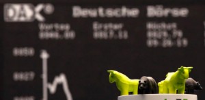 Picture of European Stocks Lower; German Industrial Output Adds to Recession Fears