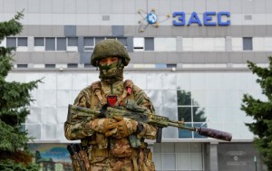 Picture of Fighting rages in areas near Russian-held nuclear plant in Ukraine