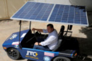 Picture of In Venezuelan oil town, solar-powered car offers escape from fuel lines
