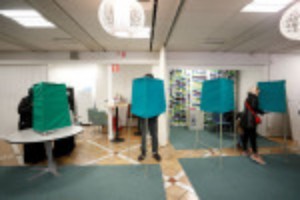 Picture of Sweden's ruling centre-left in slim election lead, exit poll shows