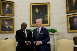 Picture of South Africa's Ramaphosa to discuss climate change, energy transition with Biden