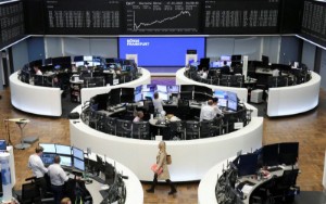 Picture of European shares extend gain with technology in lead