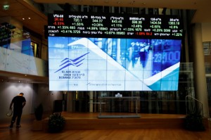 Picture of Israel stocks lower at close of trade; TA 35 down 0.98%