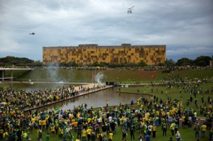 Picture of Brazilian equities higher in volatile trade after capital stormed