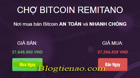 Mua ngay Bitcoin để Remitano tự động chọn người bán