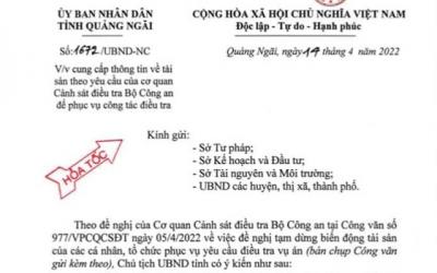 Hỏa tốc rà soát thông tin, biến động tài sản liên quan Tập đoàn FLC tại Quảng Ngãi