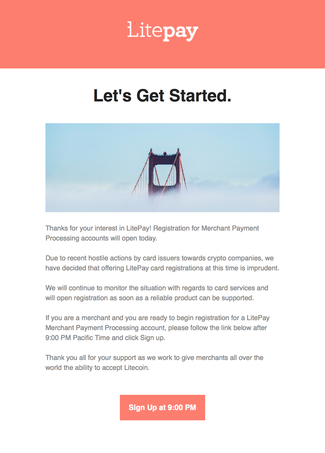 LitePay cancelled