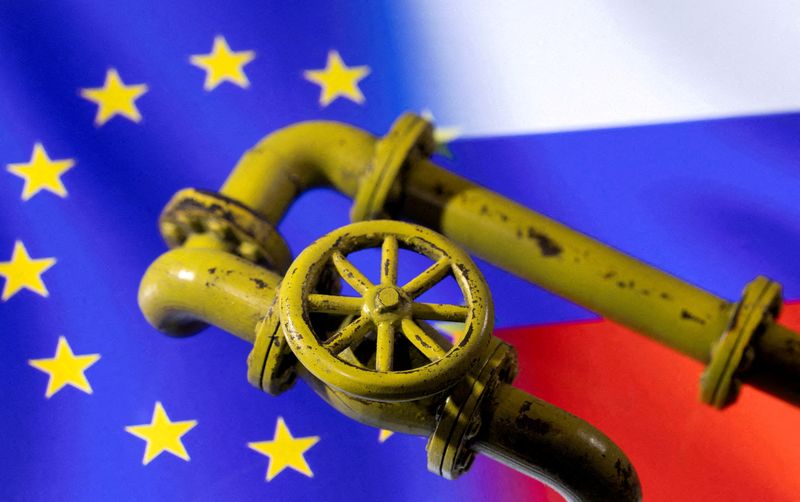 Russian gas flows to Europe via Ukraine drop