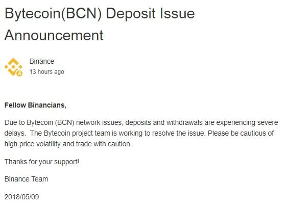 Binance cảnh báo