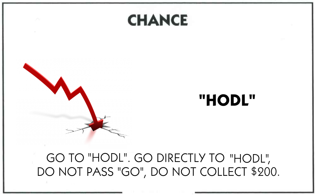 “Đi HODL, đi thẳng đến ô HODL, không được đi qua ô Bắt Đầu, không được lãnh lương $200.”