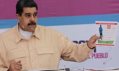 Ông Maduro công bố kế hoạch này trong chương trình TV tháng trước. Ảnh:Reuters