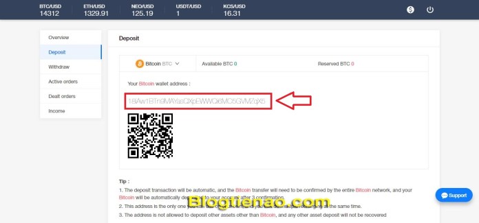 Mua bán trên KuCoin. Ảnh 2