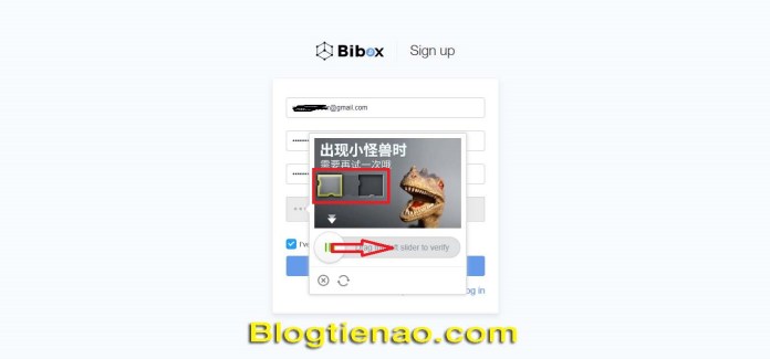Đăng ký tài khoản trên Bibox. Ảnh 2