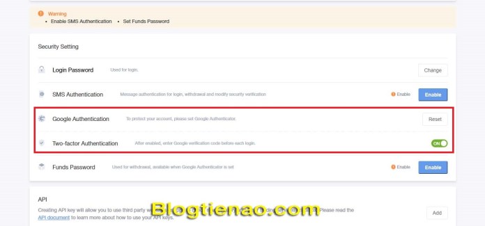 Bảo mật 2FA cho tài khoản Bibox. Ảnh 7