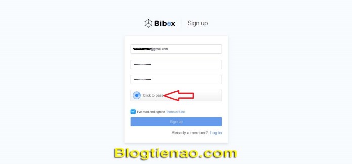 Đăng ký tài khoản trên Bibox. Ảnh 1