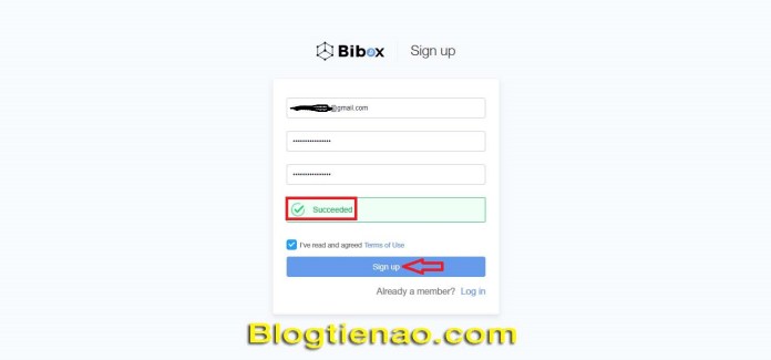 Đăng ký tài khoản trên Bibox. Ảnh 3