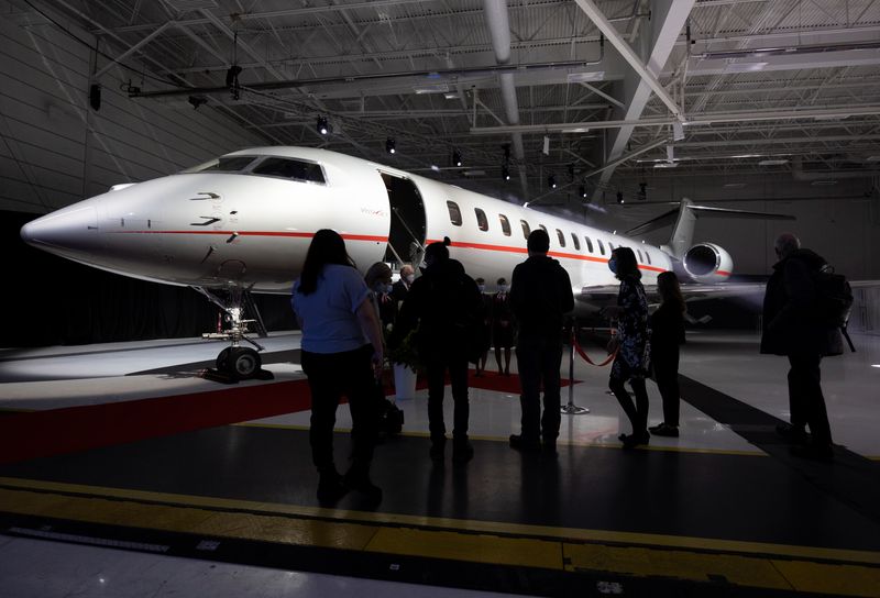 Bombardier reports smaller loss on steady demand for business jets