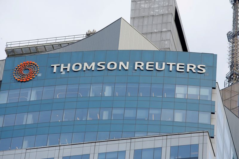 Thomson Reuters raises sales outlook on core business strength in slowing economy