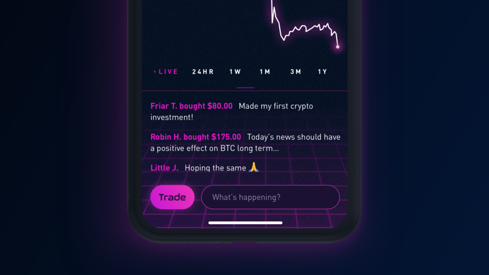 Minh hoạ về nền tảng Robinhood Feed