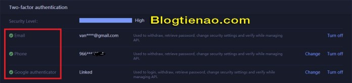 Bảo mật tài khoản HuobiPro. Ảnh 14