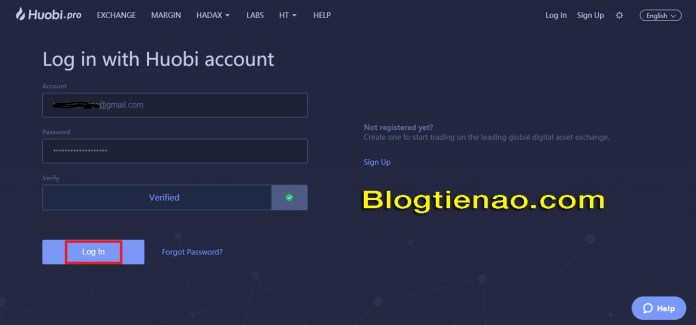 Đăng ký tài khoản trên HuobiPro. Ảnh 6