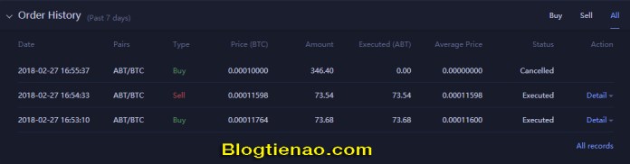 Mua bán trên Huobi Pro. Ảnh 7