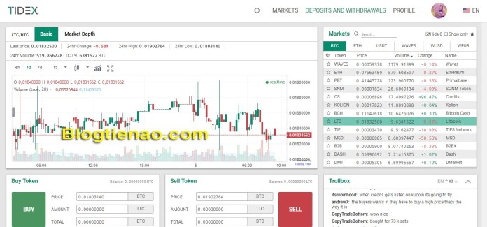 Đăng ký tài khoản trên sàn Tidex. Ảnh 8