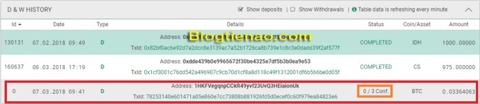 Nạp BTC vào Tidex. Ảnh 5