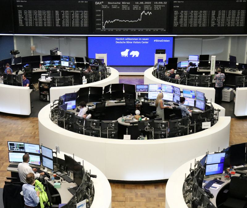 European shares tick higher; Aegon leads gains among insurers