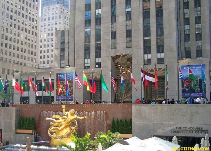 Trung tâm Rockefeller, một mốc của Thành phố New York, do gia đình Rockefeller ủy nhiệm. (Ảnh: Pixabay)
