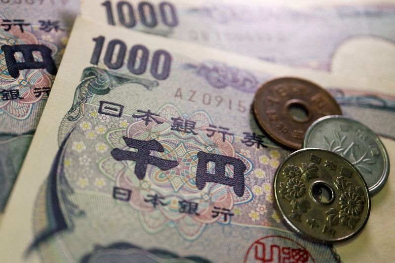 Yen falls past symbolic 142 per dollar